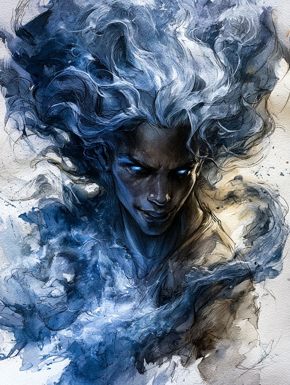 A portrait of Malec, part of Auldwyn, a Neverwinter Nights EE persistent world
