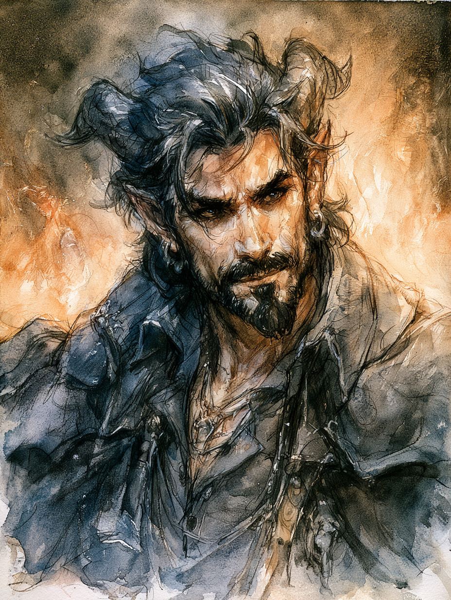 A portrait of Moddoc, part of Auldwyn, a Neverwinter Nights EE persistent world