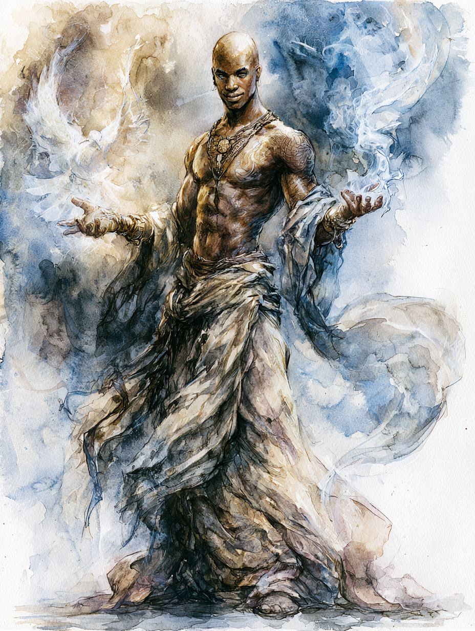 A portrait of Onias, part of Auldwyn, a Neverwinter Nights EE persistent world