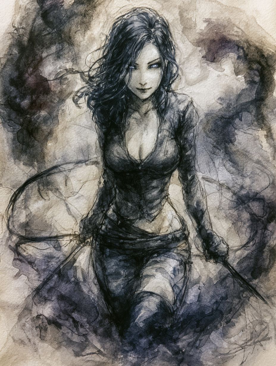 A portrait of Vexane, part of Auldwyn, a Neverwinter Nights EE persistent world