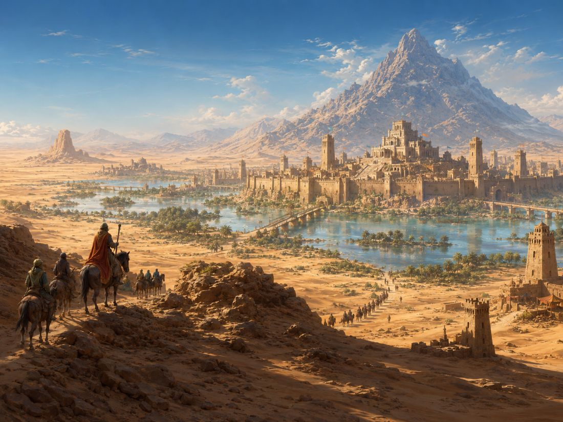 A depiction of The Great Ashen Desert, part of Auldwyn, a Neverwinter Nights EE persistent world